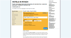 Desktop Screenshot of hotelsinriyadh.com